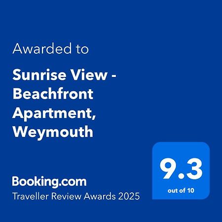 Sunrise View - Beachfront Apartment, Weymouth Eksteriør bilde